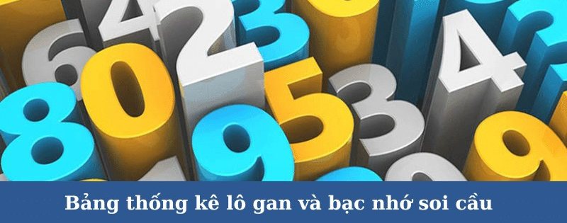 Hình minh họa bảng thống kê lô gan với các con số vắng mặt lâu ngày