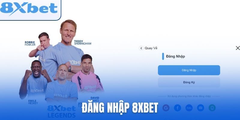 Màn hình đăng nhập lại 8Xbet sau khi bảo trì hệ thống hoàn tất