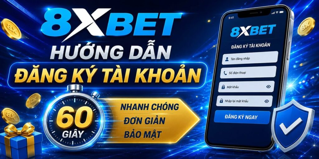 Hướng dẫn đăng ký tài khoản 8Xbet nhanh chóng và bảo mật trên điện thoại