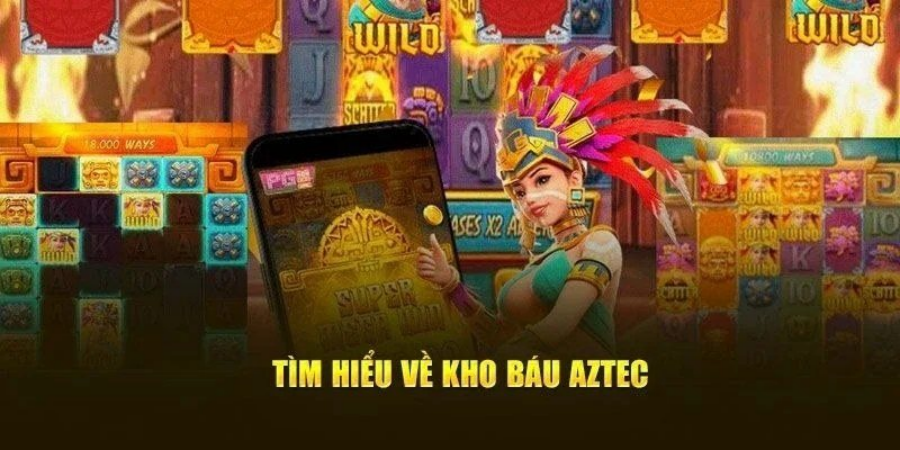 Lưới quay slot Aztec trên điện thoại với biểu tượng Wild và cách thắng