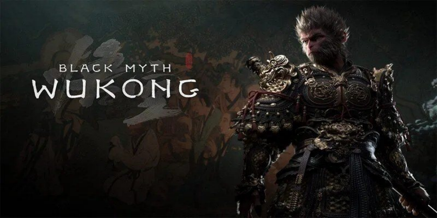 Hình tượng Hắc Thoại Ngộ Không với giáp trụ và phong cách tối hiện đại
