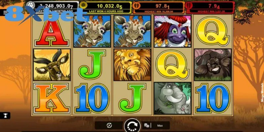 Lưới slot 5 cuộn chủ đề động vật minh họa cách chọn game theo vốn