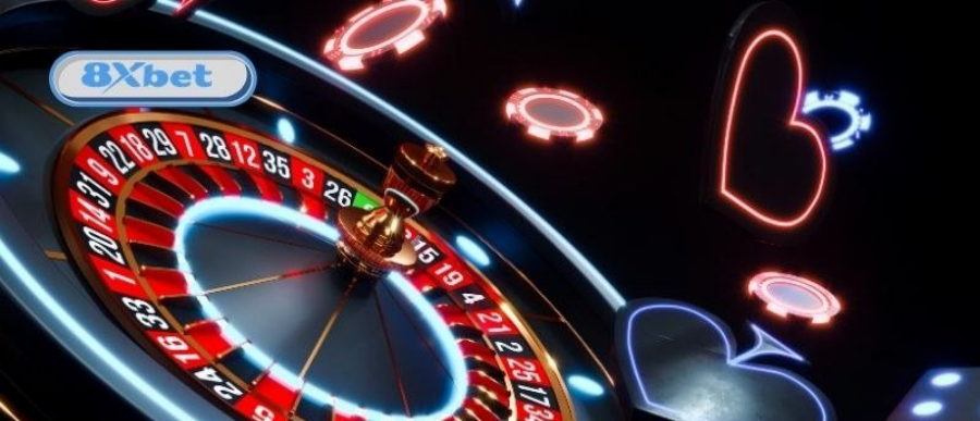 Casino online có bịp không: bánh xe roulette neon minh họa kết quả ngẫu nhiên