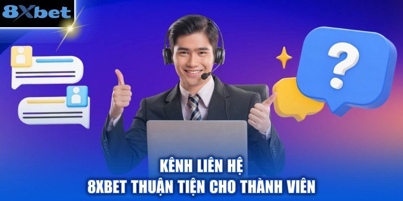 Nhân viên tư vấn minh họa kênh live chat 8Xbet thuận tiện cho thành viên