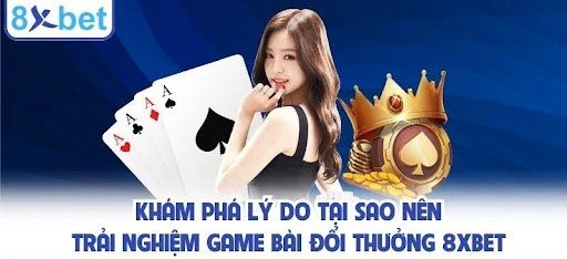 Lá bài và vương miện minh họa lý do chọn sân chơi bài trực tuyến 8Xbet