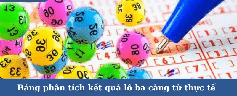 Phiếu dò và bóng số minh họa cách phân tích kết quả đề ba càng