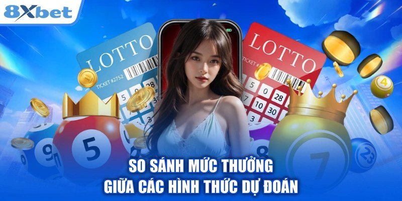 So sánh mức thưởng giữa lô, đề, xiên và ba càng khi tính tiền lô đề