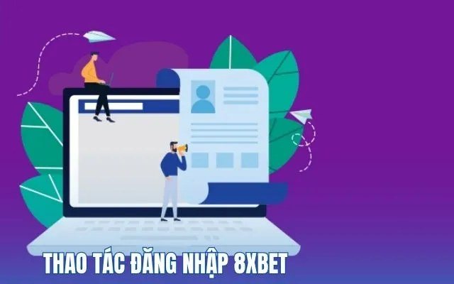 Minh họa thao tác đăng nhập và tạo lối tắt trên laptop