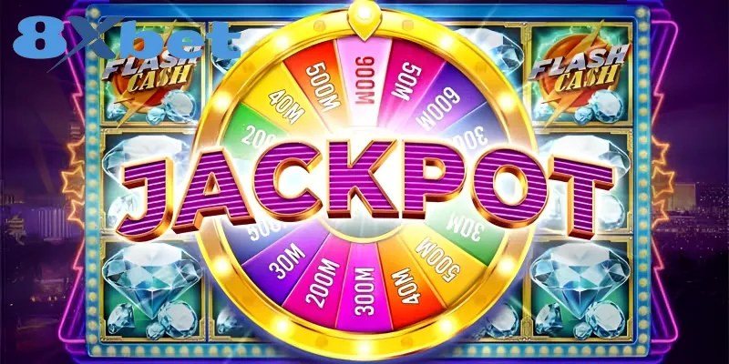 Vòng quay jackpot với các mức giải thưởng trong game nổ hũ